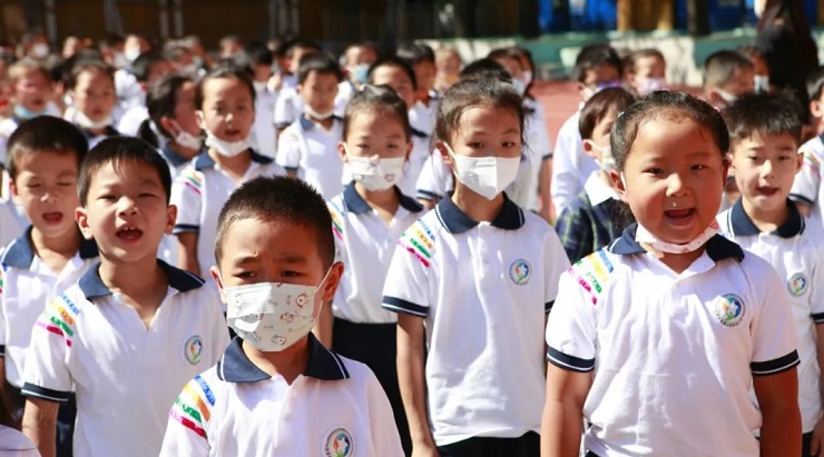 "花儿向太阳 童心永向党"实验小学2022-2023学年度第一学期开学典礼