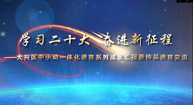 大兴区心理健康教育工作推进会暨“1+2+N”德育创新项目总结会成功召开